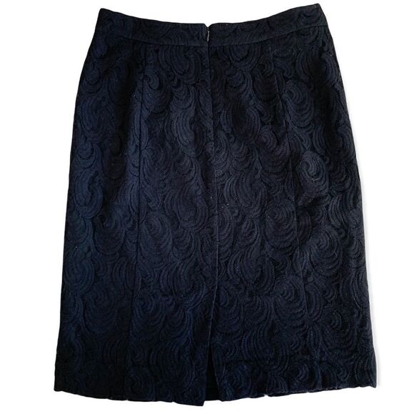 HALOGEN women’s black lace pencil skirt sz 2 - Picture 4 of 4